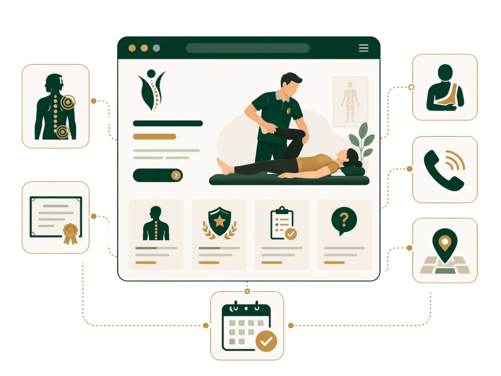 Najważniejsze elementy strony internetowej fizjoterapeuty